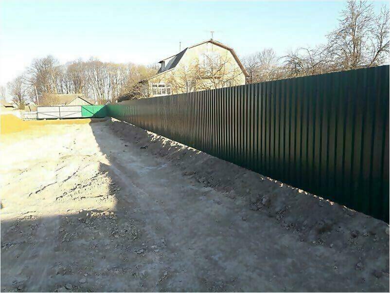 Забор, ворота, калитка из зеленого профлиста 150м фото 4 в Сыктывкаре
