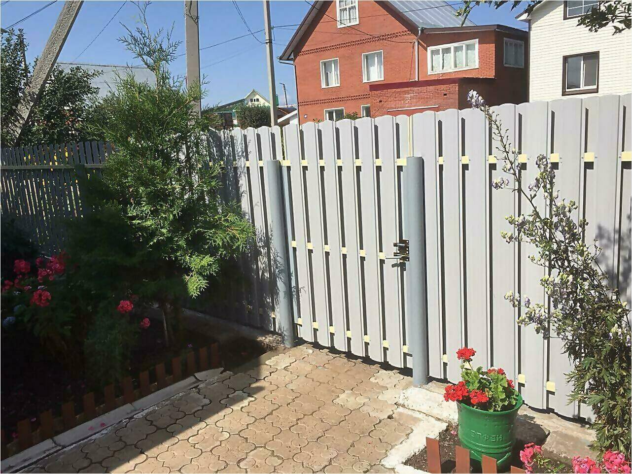 Забор из штакетника 65м фото4 в Сыктывкаре