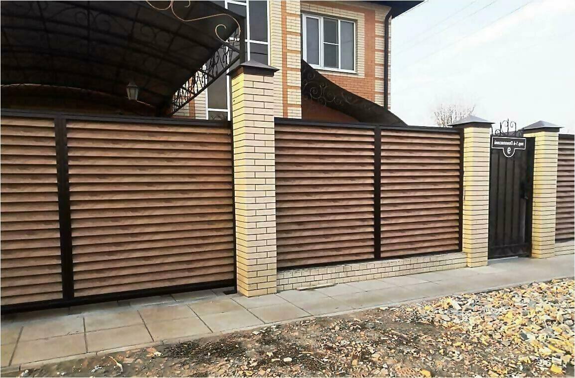 Забор жалюзи 50м светлое дерево фото5 в Сыктывкаре