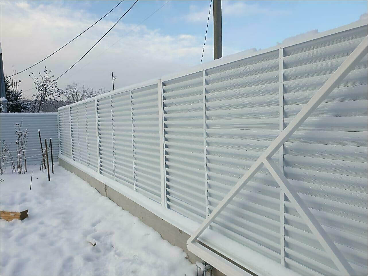 Забор жалюзи 150м RAL9003 фото3 в Сыктывкаре