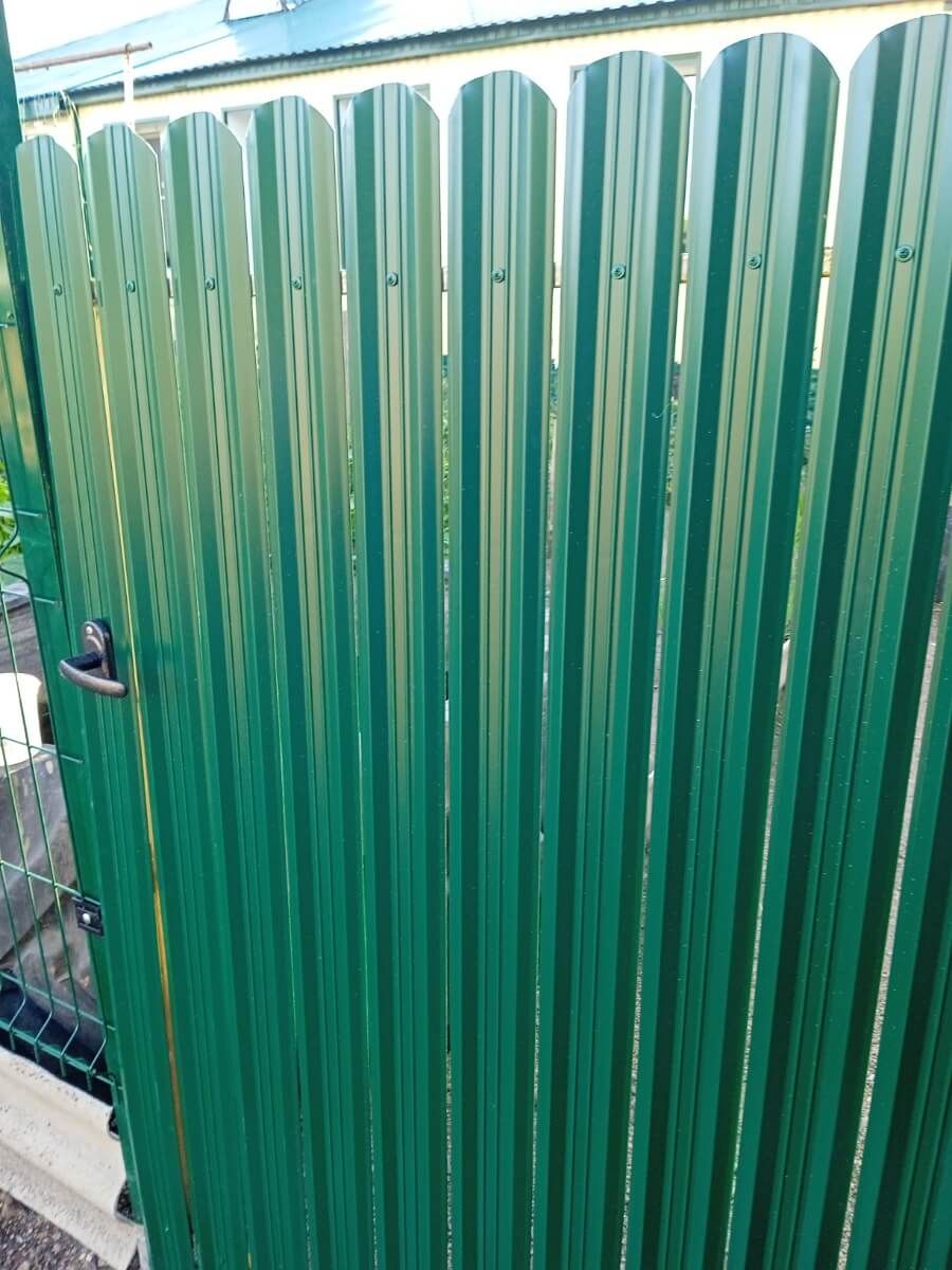 Калитка из штакетника ЭКО-М RAL6005/6005 Зеленый Мох двусторонний фото 2 в Сыктывкаре