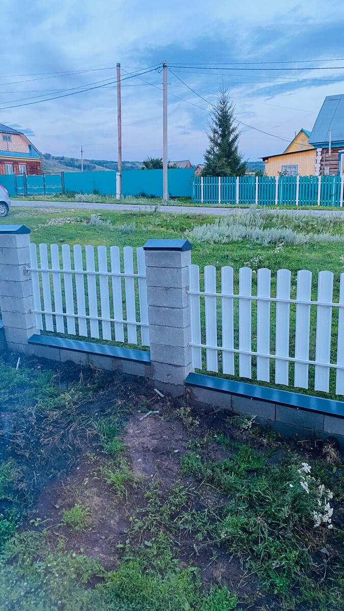 Забор из евроштакетника 16м RAL9003/9003 Белый двусторонний фото 6 в Сыктывкаре