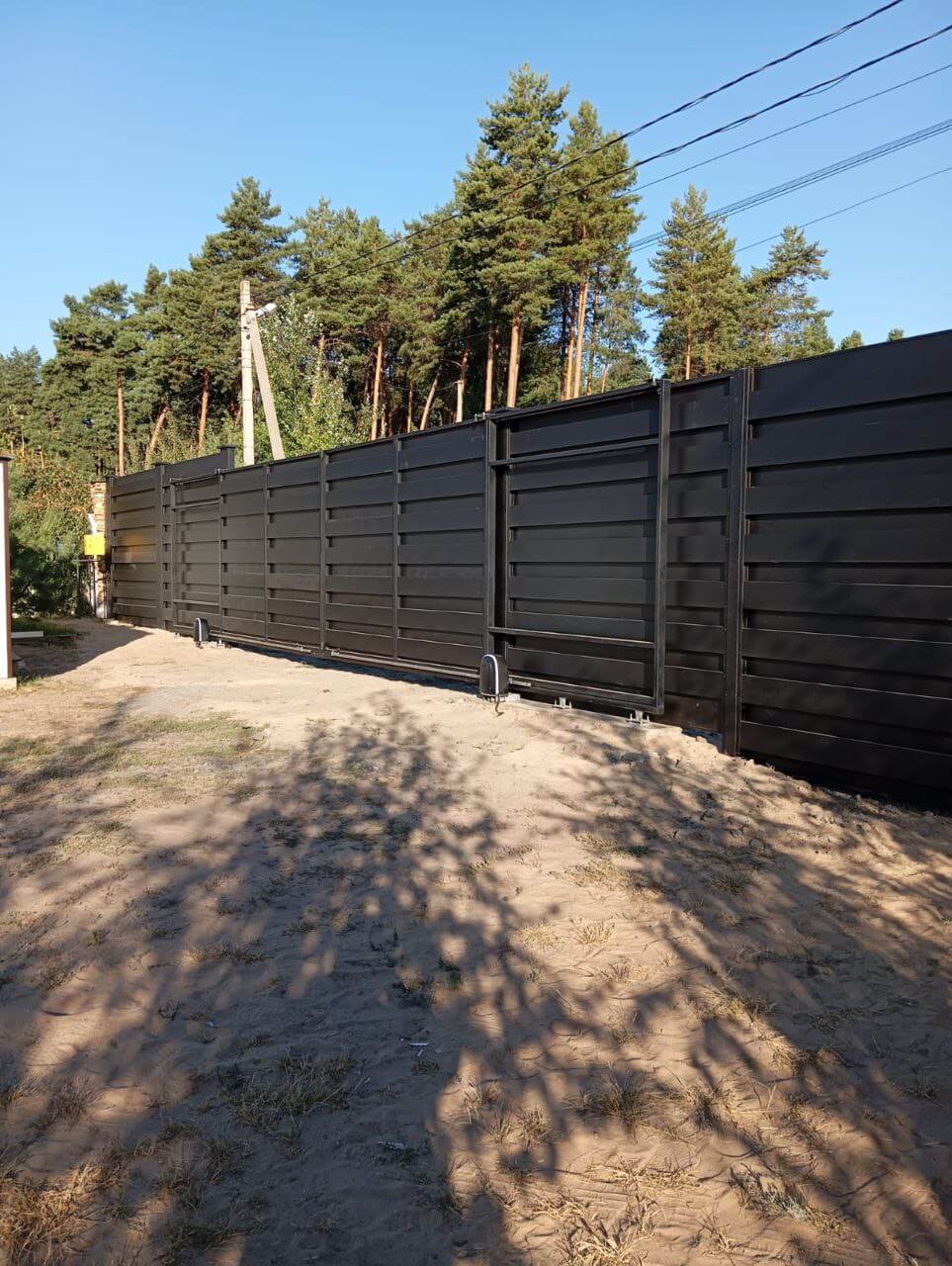 Забор-ранчо из металлопланкена 37м RAL9005 Черный МАТТЕ фото 2 в Сыктывкаре