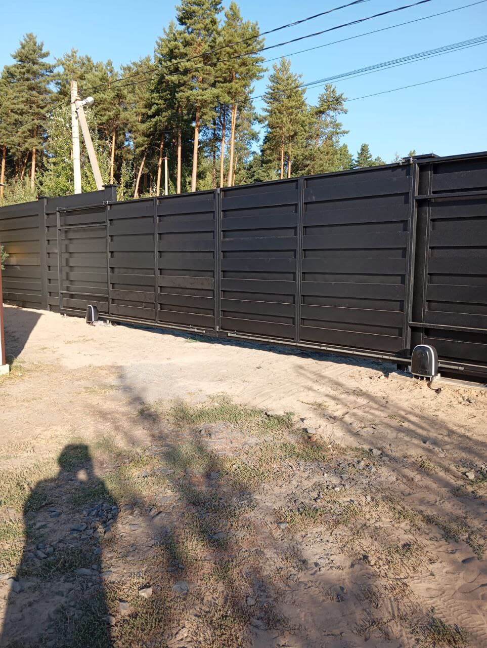 Забор-ранчо из металлопланкена 37м RAL9005 Черный МАТТЕ фото 1 в Сыктывкаре