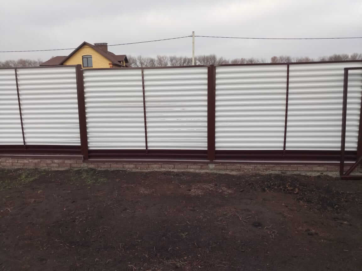 Забор-жалюзи 22м RAL9003/9003 Белый двусторонний фото 1 в Сыктывкаре