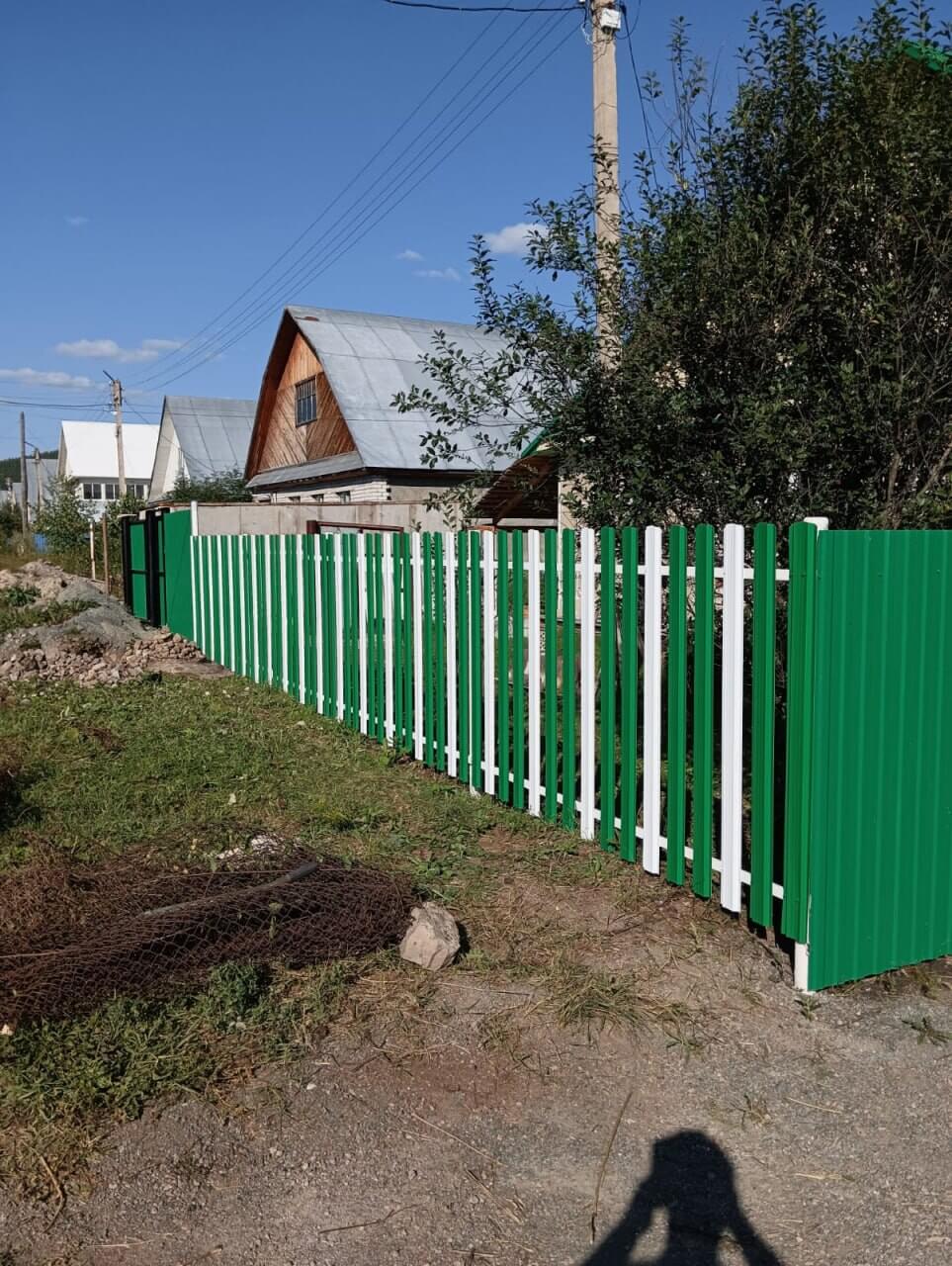 Забор из евроштакетника 10м RAL9003 Белый, RAL6029 Зеленая Мята в Сыктывкаре